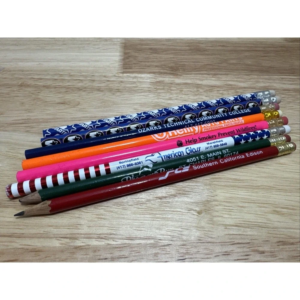 Vintage Advertising Pencil Lot O'Reilly Smokey The Bear Starter Logo Pattern